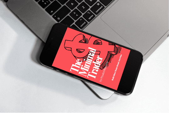 Minimal Trader Book on Phone